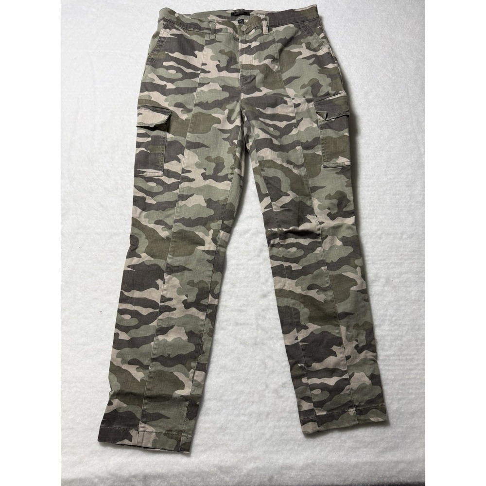 J.Crew Vintage Straight Cargo Pants Womens 31 Tall Camo Camouflage Military